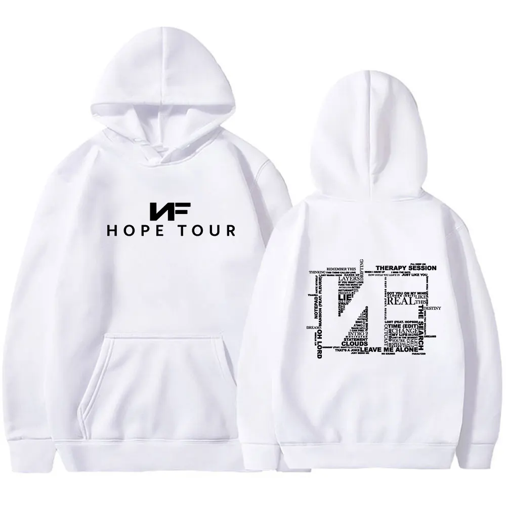 Худи Rapper Nf Hope Tour концертные для мужчин и женщин Модные свитшоты в стиле хип-хоп с