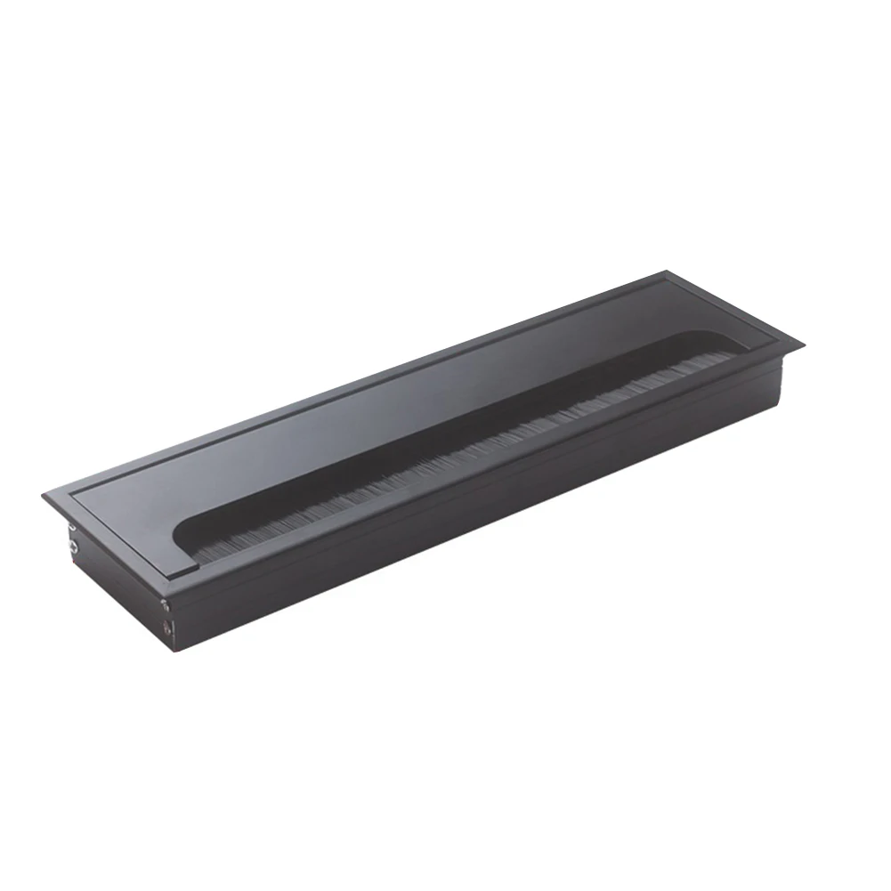 

Крышка отверстия для провода Выходное отверстие Стол Компьютерный ПК Стол Квадратная втулка для кабеля Держатель линии Кабель из алюминиевого сплава Организуйте крышку отверстия