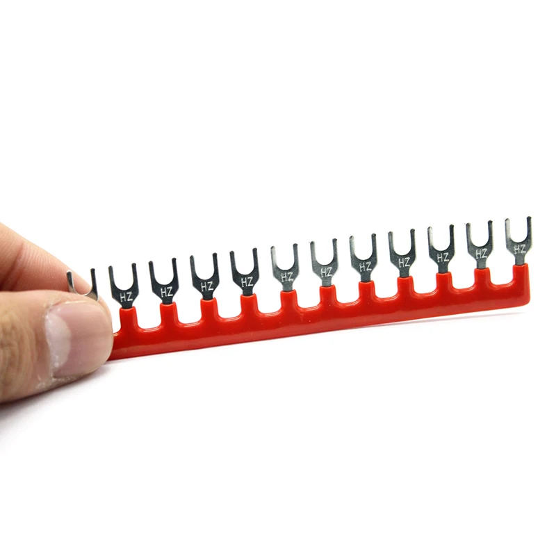 

12Position Dual Row Covered Electric Barrier Screw Fixed Terminal Block 600V 15A Terminal Block With 2Pcs Accessory Pins