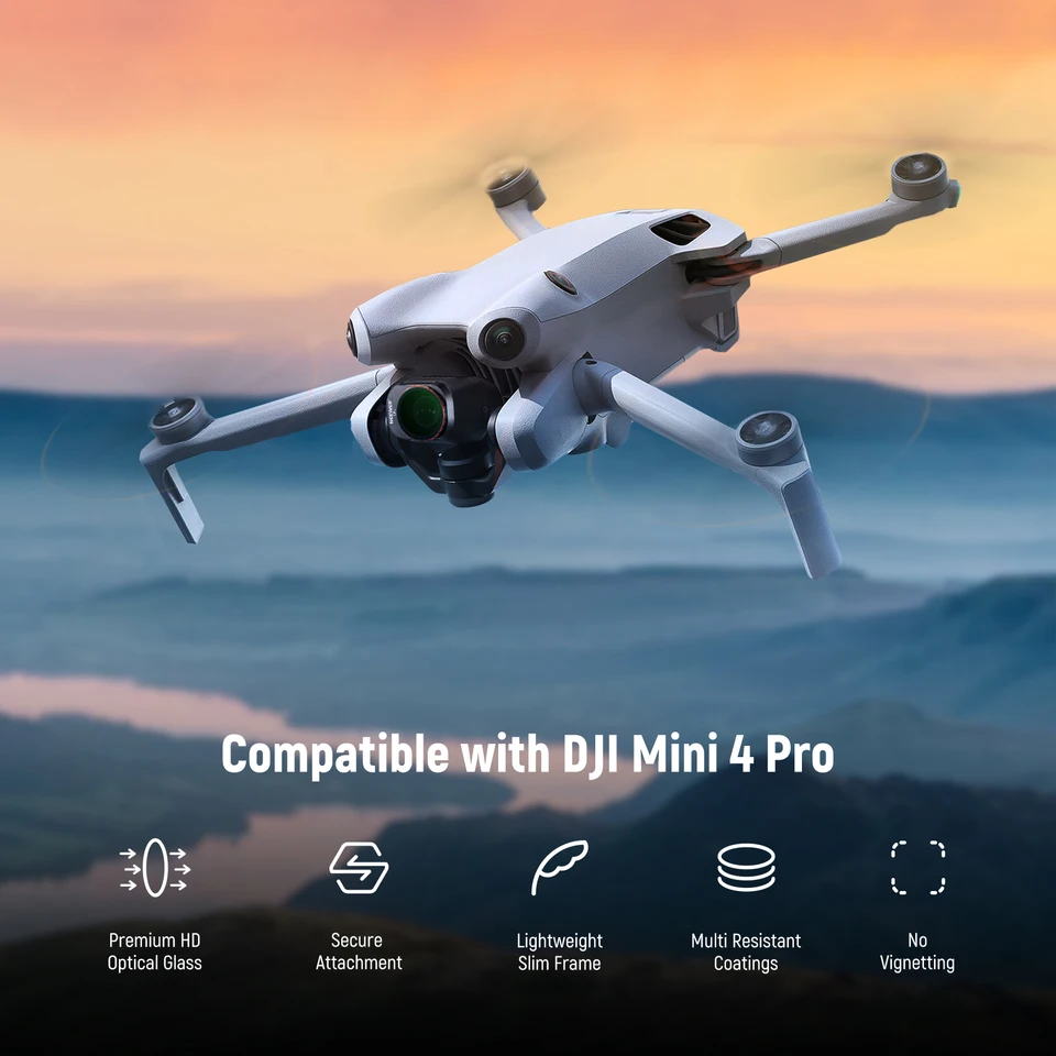 Фото NEEWER HD 16-пакет FL-A33 Набор для DJI Mini 4 Pro, включая эффект CPL ND16 ND32 ND64 ND128 ND256 ND512 Универсальный стеклянный фильтр №3
