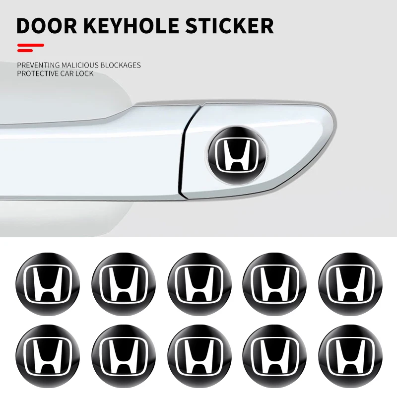 

2/5/10 шт. наклейки на замочную скважину автомобиля, антиблокирующие наклейки для Honda Mercedes Benz Alfa Romeo Renault MINI Seat Chevrolet Kia Suzuki