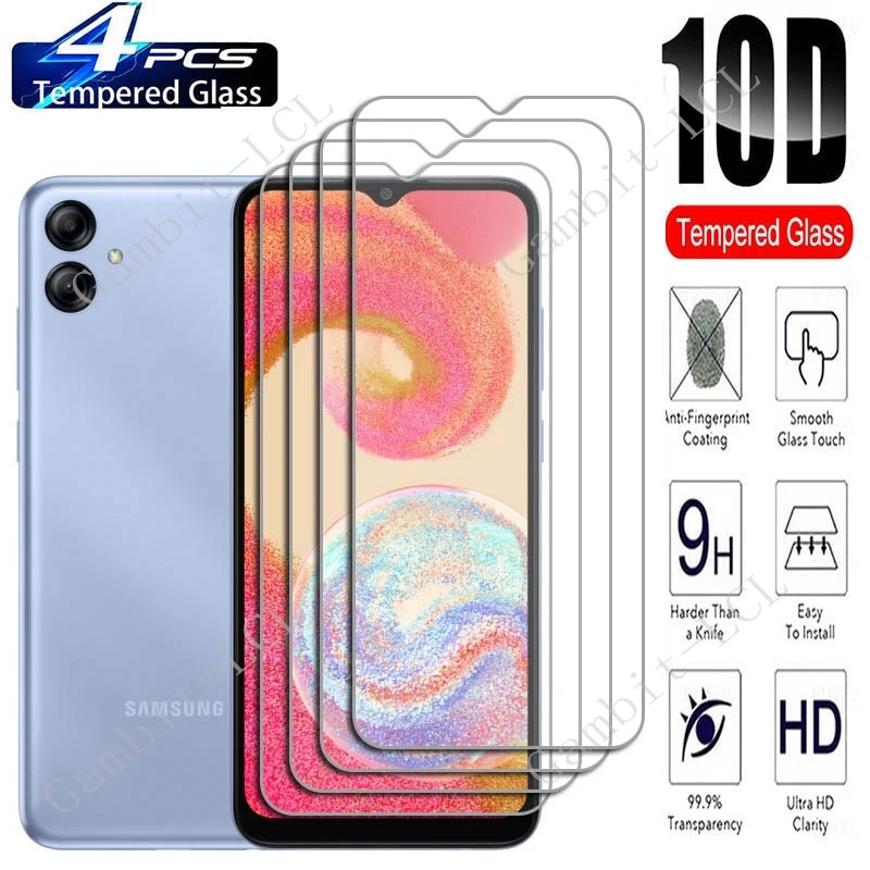4 шт. для Samsung Galaxy A04 A04s Core A04e Защитное закаленное стекло экрана на GalaxyA04 GalaxyA04e A04Core