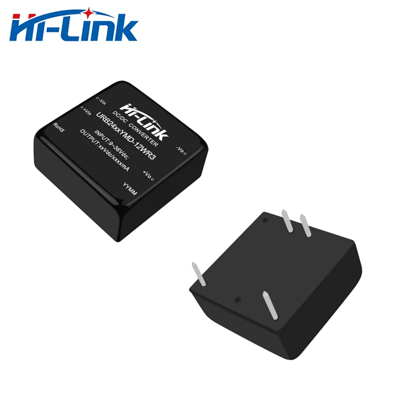 Hi-Link 12W mini DCDC импульсный источник питания с 24V на 3V 5V 12V 15V