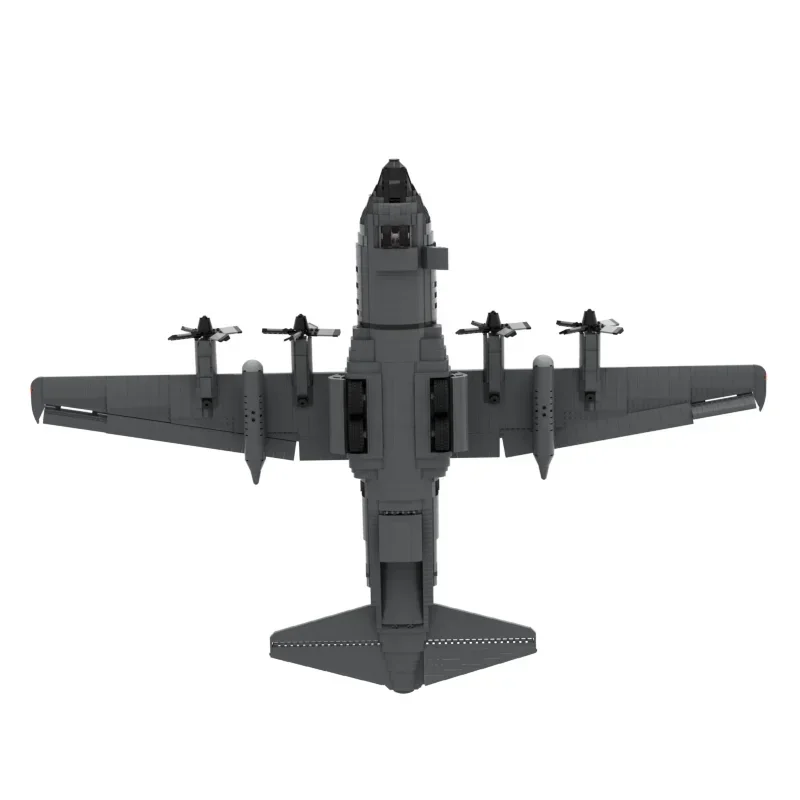 Строительные блоки Moc в стиле милитари масштаб 1:38 Skala Legacy C-130H Hercules модель
