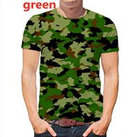mens fashion camouflage 3d printed t shirt short sleeve o neck funny tee shirts tops
