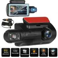 car dvr camera front and back dual lens driving recorder parking surveillance car camera dual lens hd night vision recorder