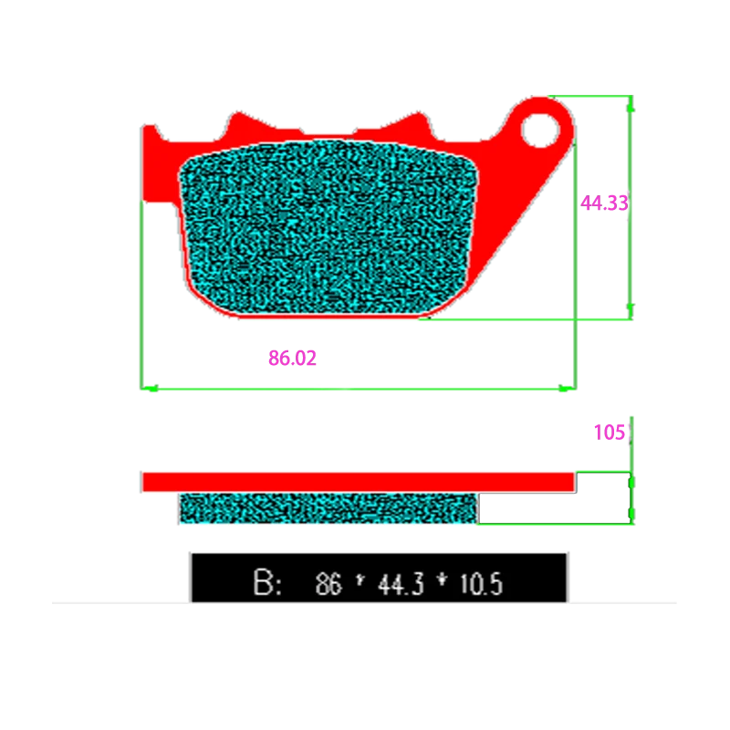 Высококачественные керамические передние и задние тормозные колодки для