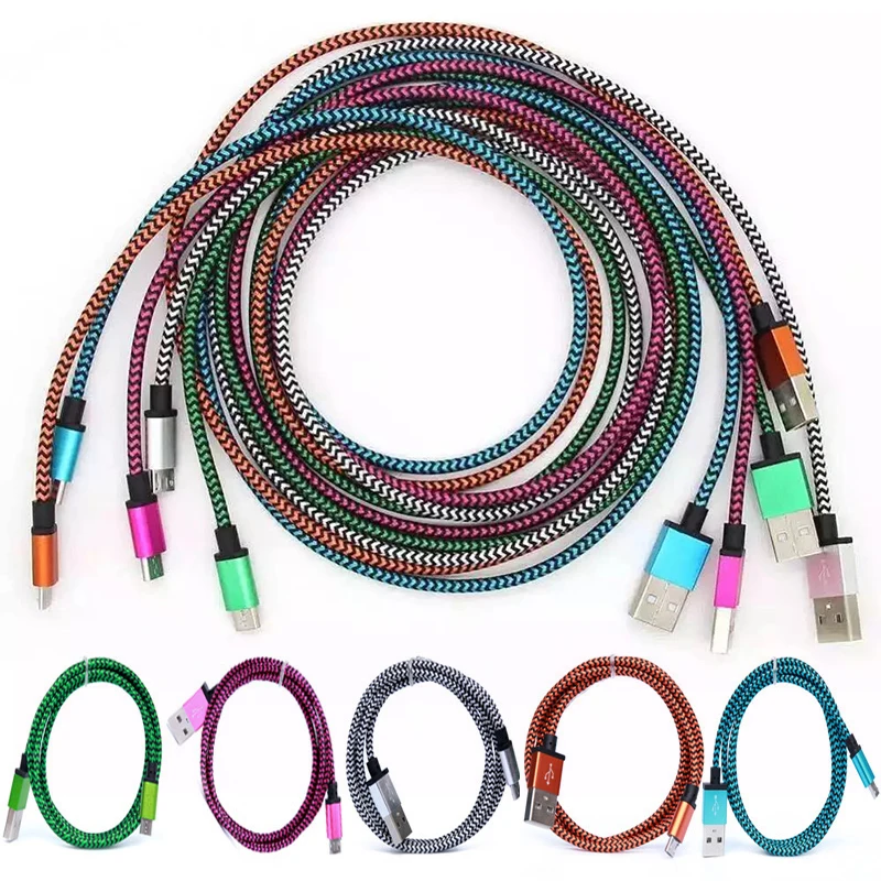 

Portable 2m Micro USB Data Charger Cables Snake Pattern Woven Aluminum Alloy USB Cable For Samsung Android Mobile Phones