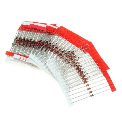 Диод Зенера 1 Вт, 3,3-30 в, 14 видов, 5 шт. = 70 шт., стандартный Диод Зенера, набор в ассортименте