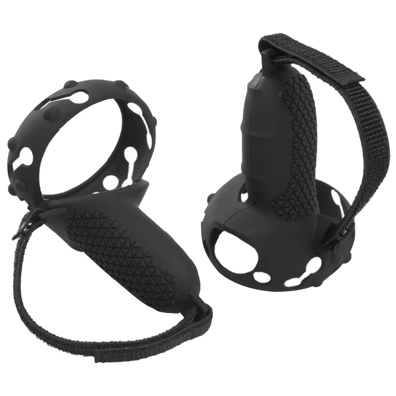 

Touch Controller Silicone Grip Ring Cover+Adjustable Hand Strap +Thumb Caps For Oculus Quest 2 VR Handle Protective Accessories