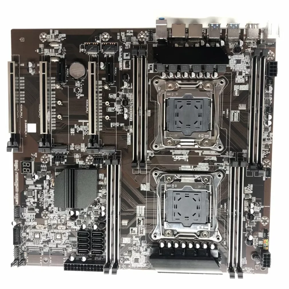 

X79 16D X79 Motherboard Intel Dual CPU LGA 2011 REG ECC DDR3 1333 1600 1866MHz SATA3 USB3.0 E-ATX with VGA
