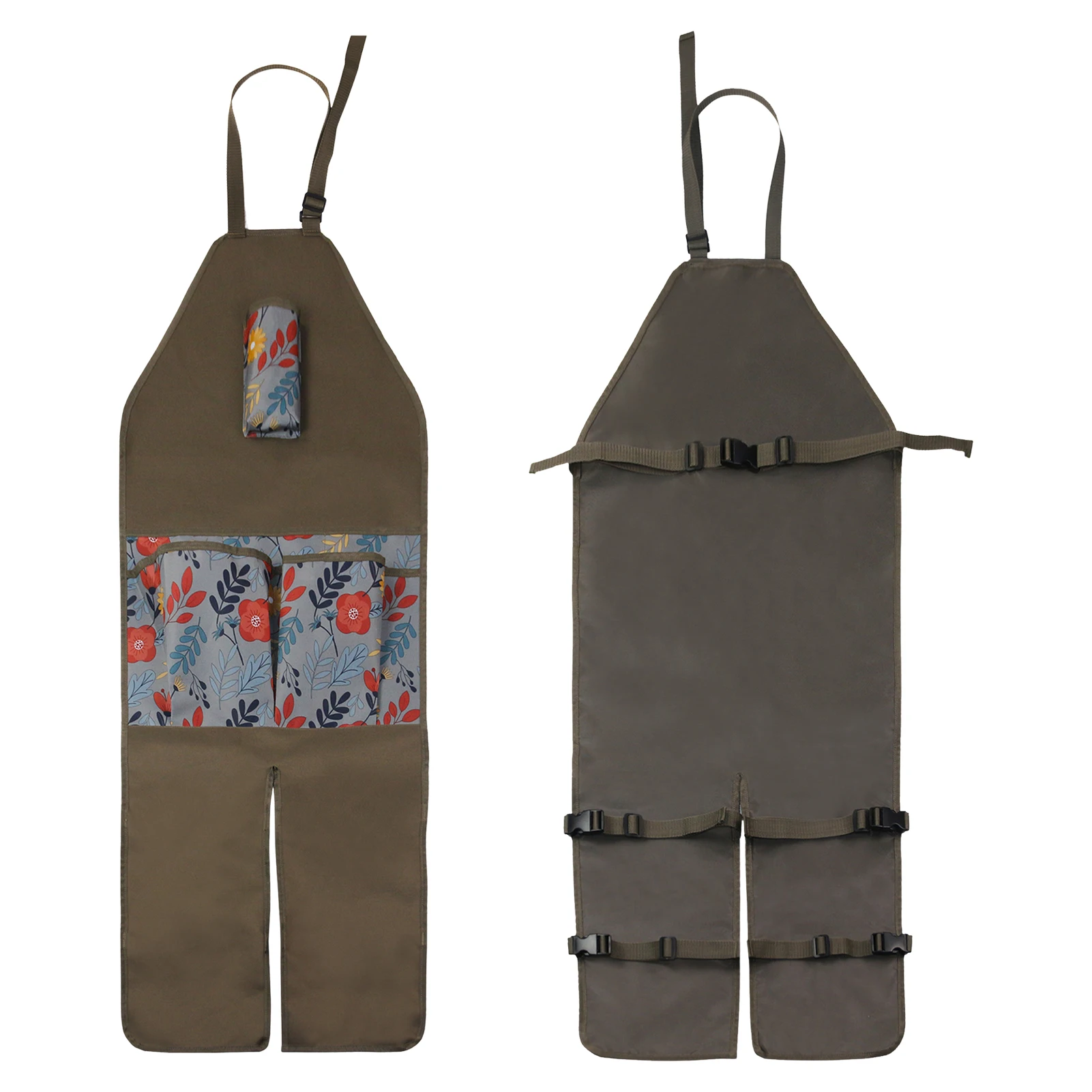 

Gardening Multi Pockets Leg Protect Apron Oxford Colorblock Farmhouse Aprons Cute Garden Apron Home Kichen Accessoires