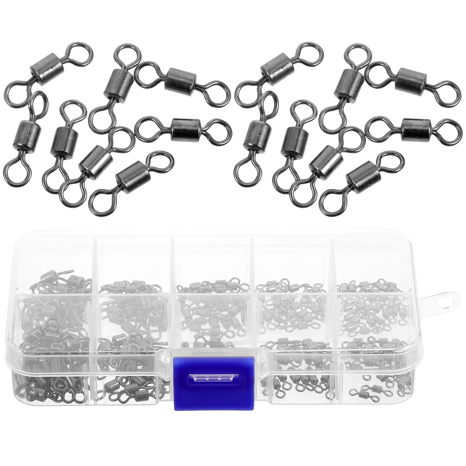 

210Pcs Portable Fishing Line Small Fishing Accessories Fishing Swivels for Replacement Outdoor Angling Fishing