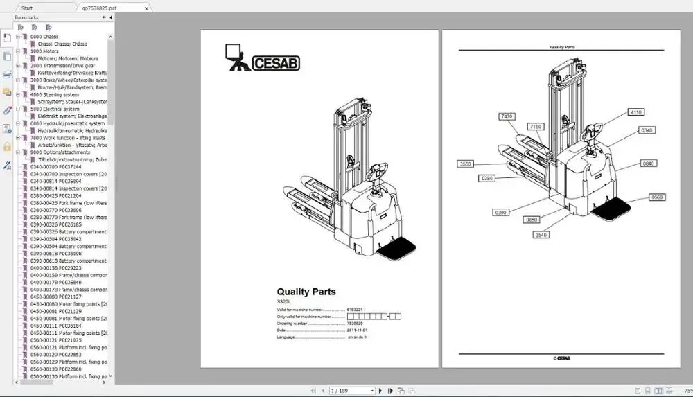 ЧАСТИ CESAB И СЕРВЫМАНУАЛЬНЫЕ 28 ГБ PDF