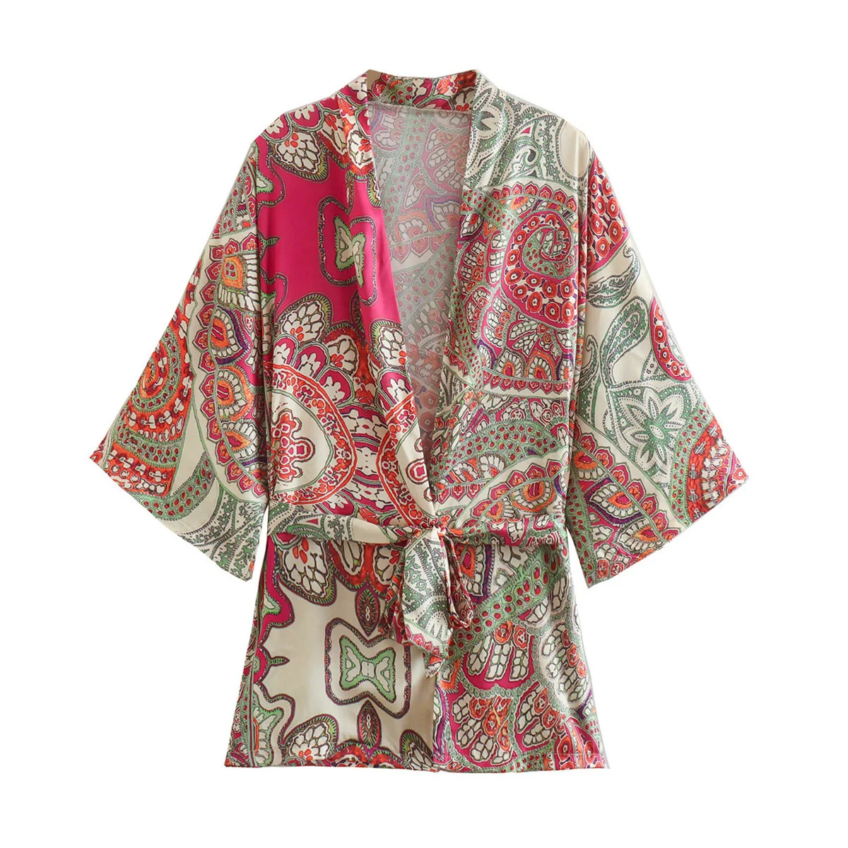

A.D.EAST-Summer street match chatewool printing and suit coat-L42D234450