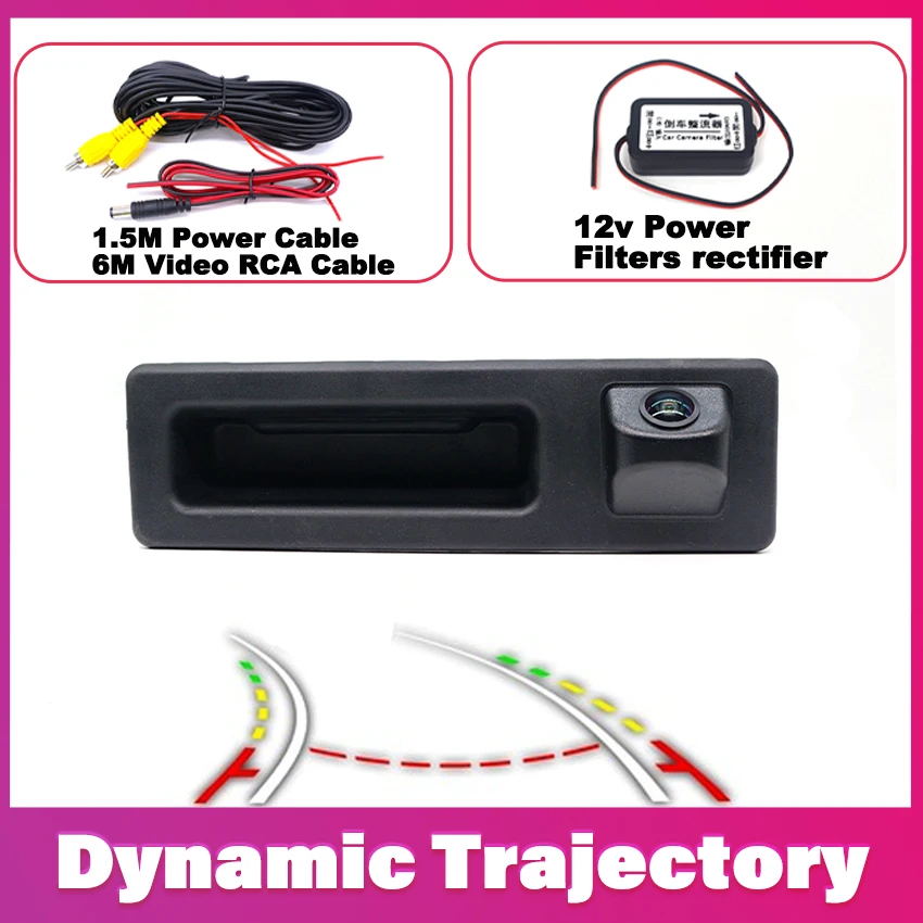 

Автомобильная камера заднего вида с ручкой багажника для BMW 3 серии F30 F31 F34 F35 2012 ~ 2014 2015 2016 2017 динамическая линия парковки