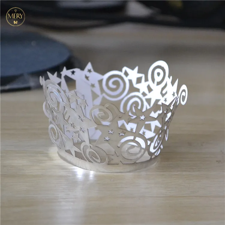 

Звезды мечты день рождения детский душ вечевечерние НКА Лазерная резка кекс обертка для фотографий