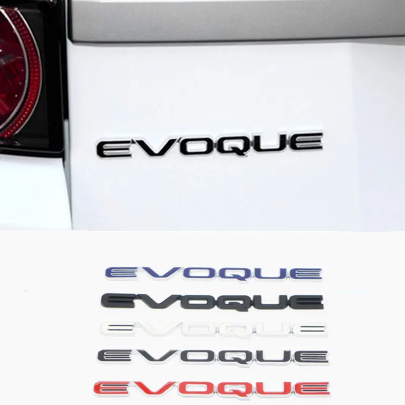 

EVOQUE letter logo car sticker for Land Rover Aurora Landwind X7 rear tail modification accessories universal decorative decals