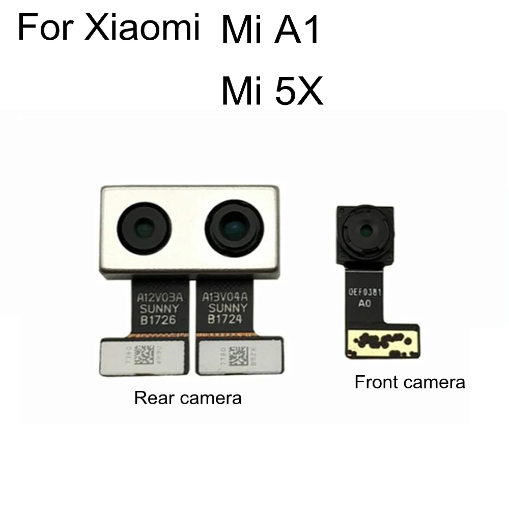 Front & Rear Camera For Xiaomi Mi 5X A1 Back Camera Main Big Camera Flex Ribbon Cable Phone Replacement Repair Parts