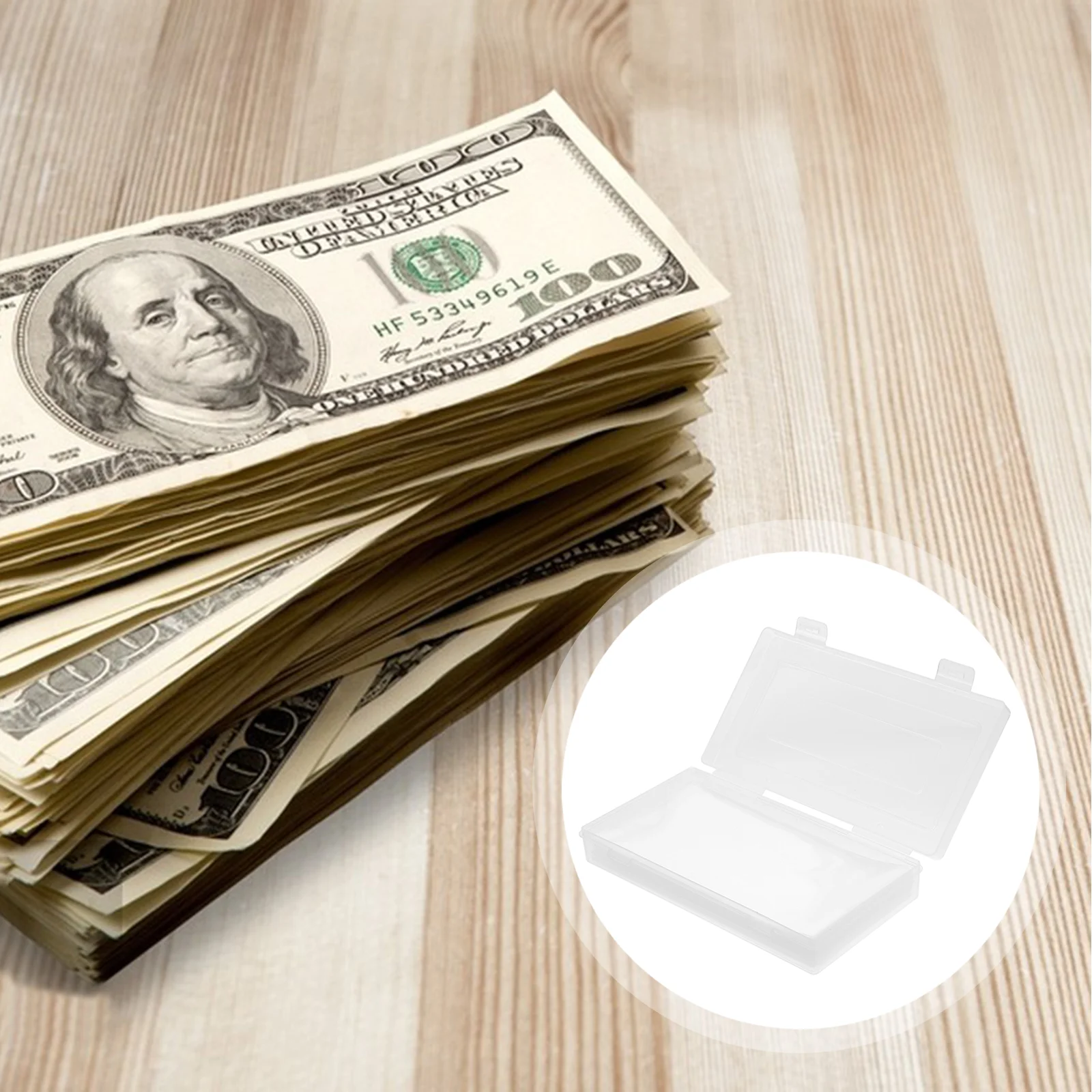 Коробка для хранения зажимов денег защитная сумка бумаги памятный чехол