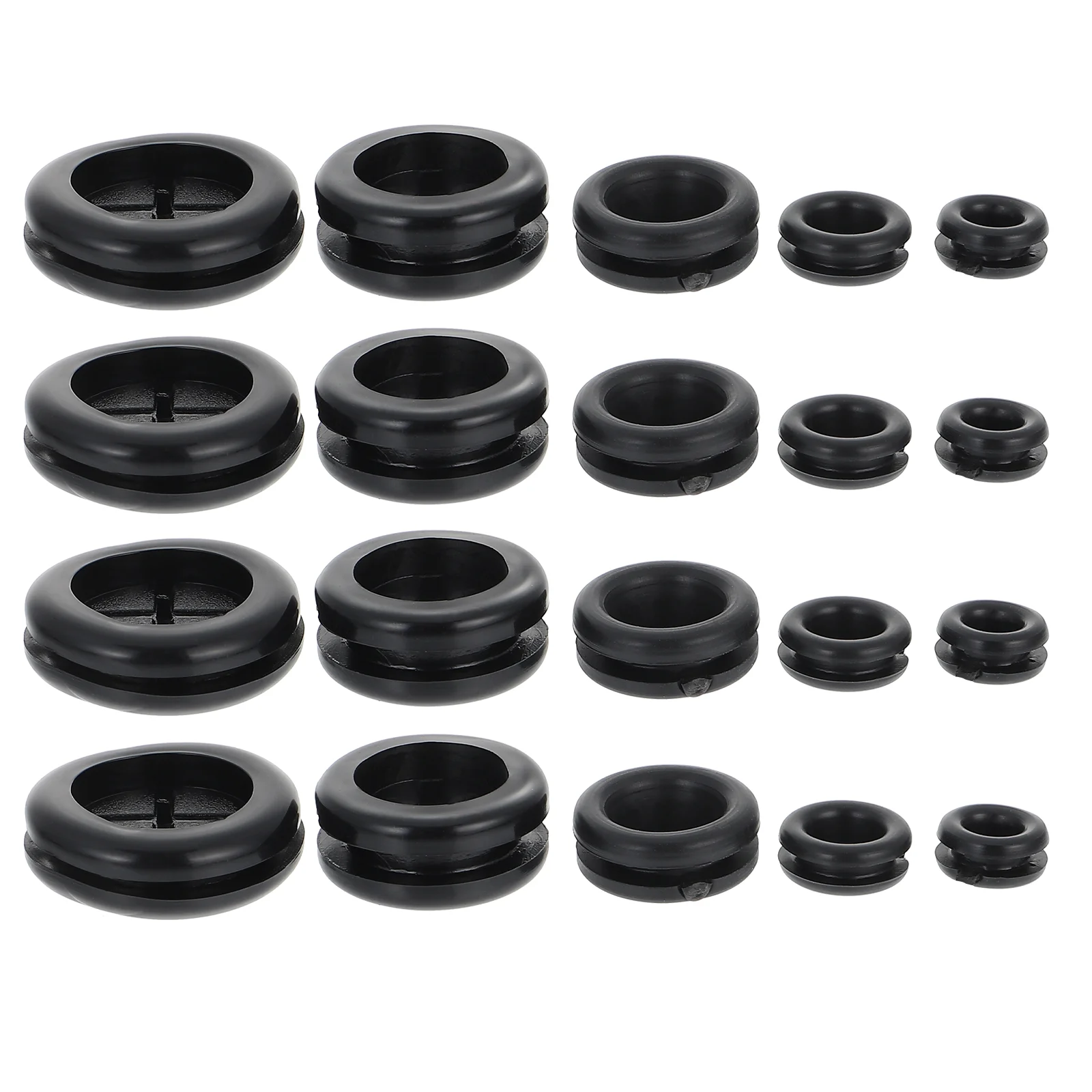 

50 Pcs Rubber Band Ring Spacer Double Sided Gasket Sealing Washer Firewall Hole Plug Dust-proof Grommet Wire Protector