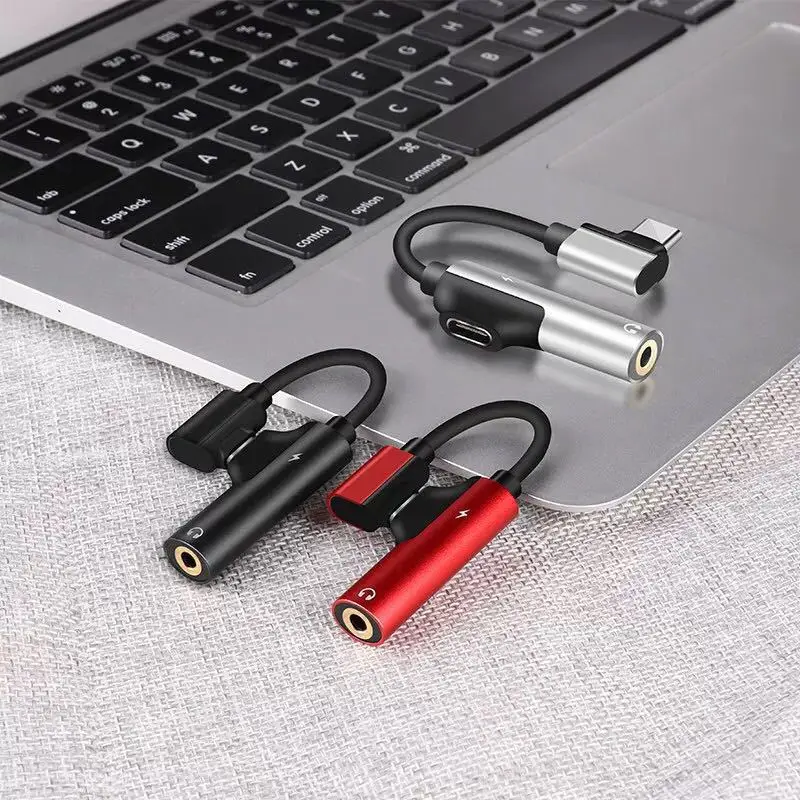

USB Type C To 3.5 Jack Converter Earphone Audio Splitter Adapter Aux Adapter Charger For Samsung S21 Xiaomi Huawei P50 Pro Lite