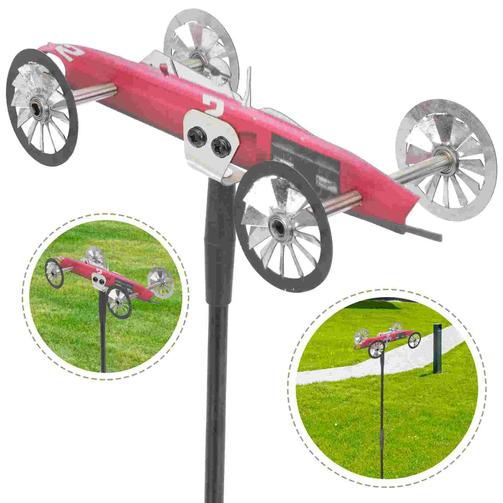 

Garden Decorating Windmill Yard Adornment Metal Inserting Pinwheel Decoration Ornament Scene Decorative