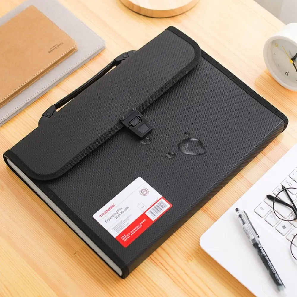 

A4 Expanding File 13 Pocket Briefcases Accordion Paper Folder Document Organiser Storage Wallet Document Bag