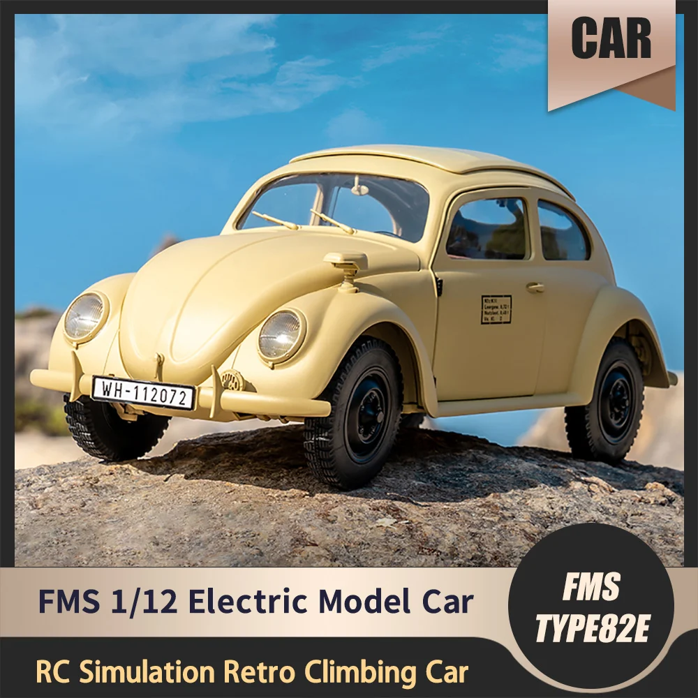 

NEW FMS 1:12 TYPE82E RC Simulation Retro Electric Remote Control 4WD Climbing Model Car Crawler Aldult Kids Toys
