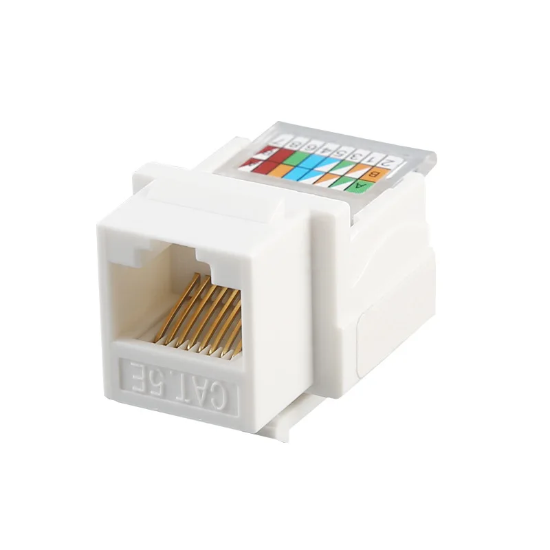 

5PCS/10PCS Computer Outlet Cable Adapter Jack RJ45 Connector Ethernet Information Socket Tool-free CAT5E UTP Network Module