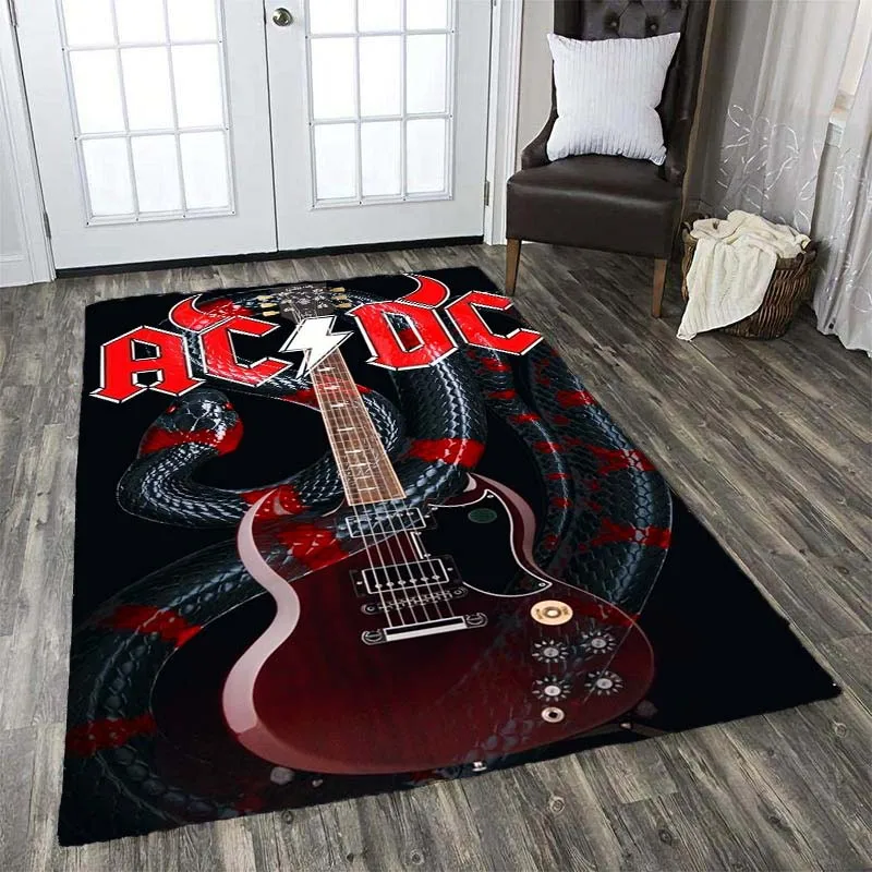 

Band Poster Printed Carpet Rock Music Band Living Room Bedroom Large Area Rug Anti-slip Doormat Home Decor Machine Washable
