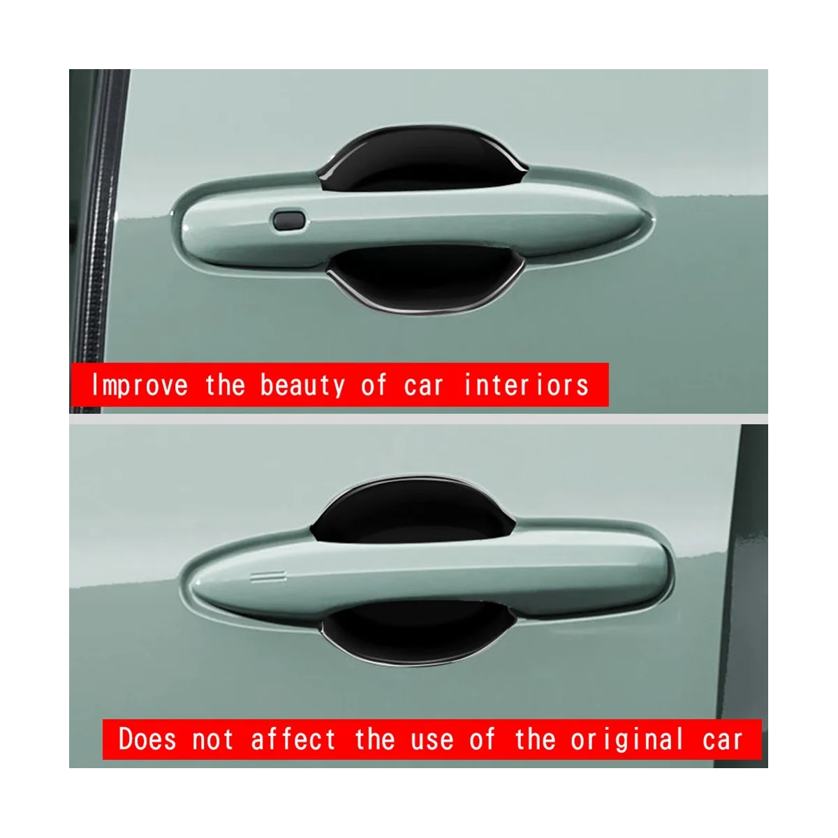 Автомобильная глянцевая черная дверная ручка крышка чаши отделка полости