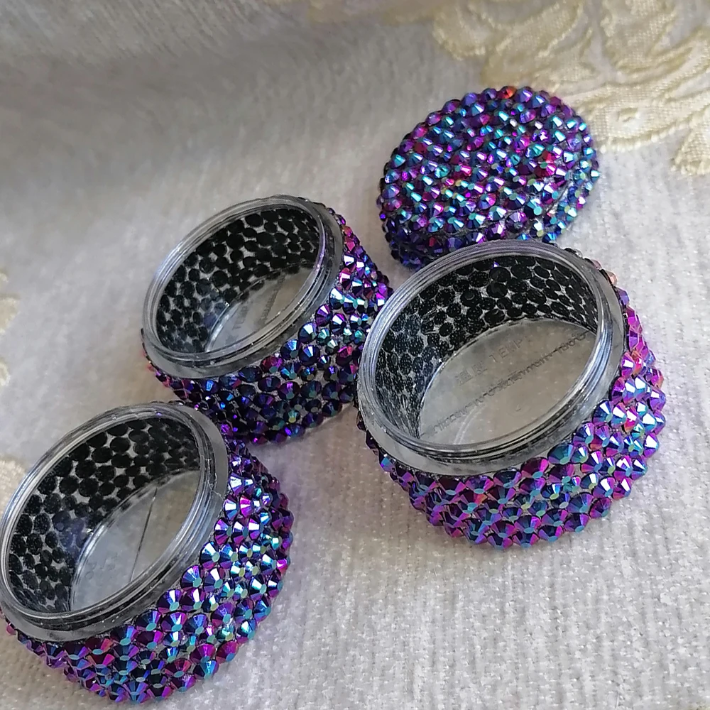 AB Blue Bling Стразы ручной работы роскошные прозрачные пластиковые ювелирные изделия