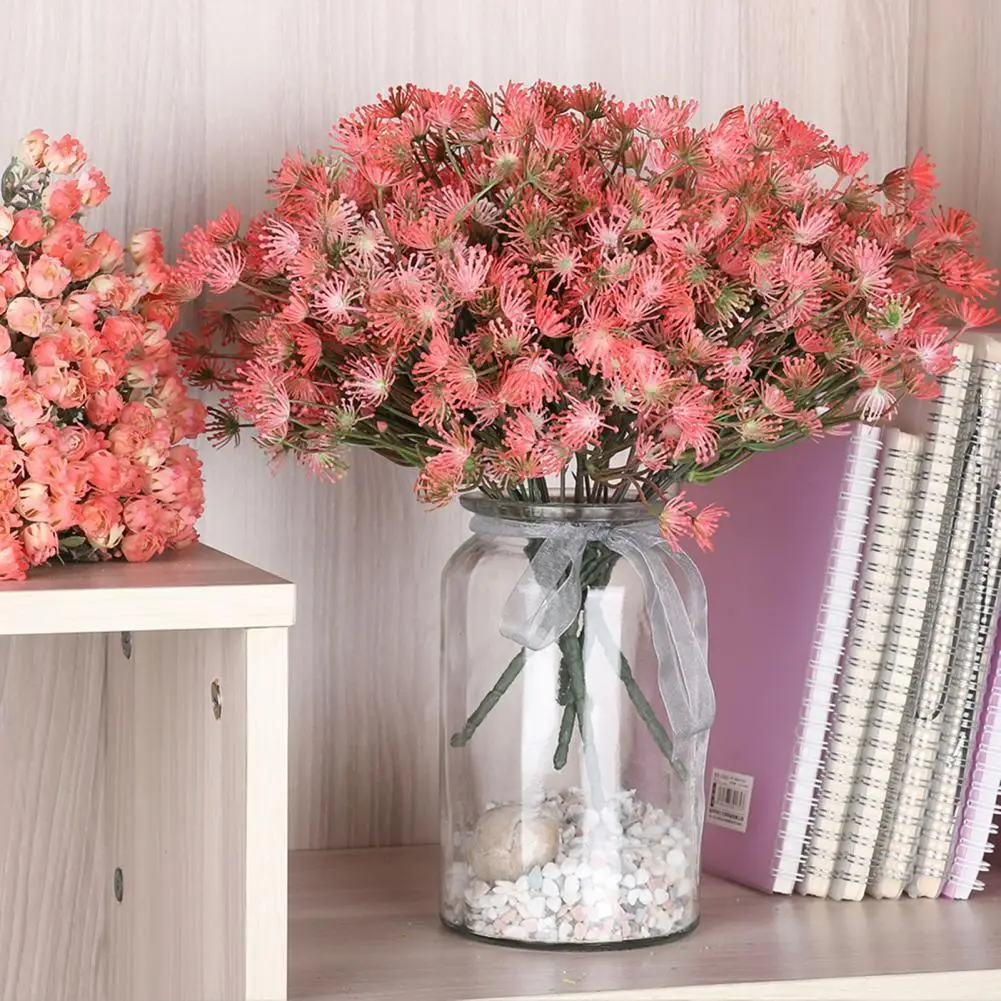 

Artificial Flower Aesthetic UV Resistant Plastic No Withering Artificial Plant for Patio