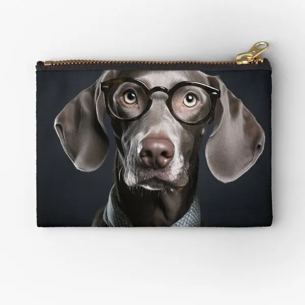 

Mr Weimaraner Zipper Pouches Key Money Storage Women Pocket Panties Socks Bag Wallet Coin Pure Small Packaging Men Underwear