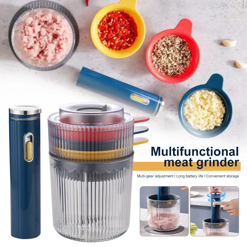 Multifunctional Electric Meat Crusher Portable Meat Grinder Wireless Household Meat Beater Device For Home Kitchen Appliance