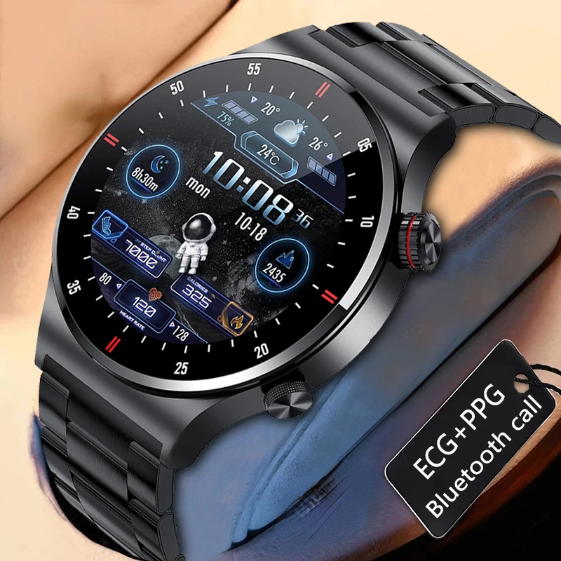 

2023 New Bluetooth Call Smart Watch Men Sports Fitness Tracker Waterproof Smartwatch Large HD Screen For Huawei/Xiaomi Phone+box