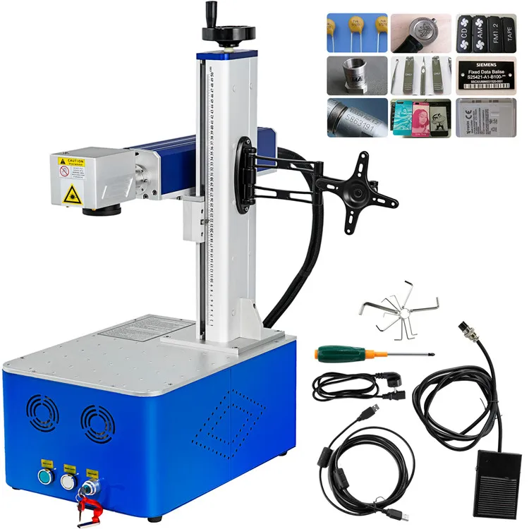 

Laser Engraving Machine For Glass Cups Fiber Laser Machine 30W Integrated Type laser engraver machine for metal
