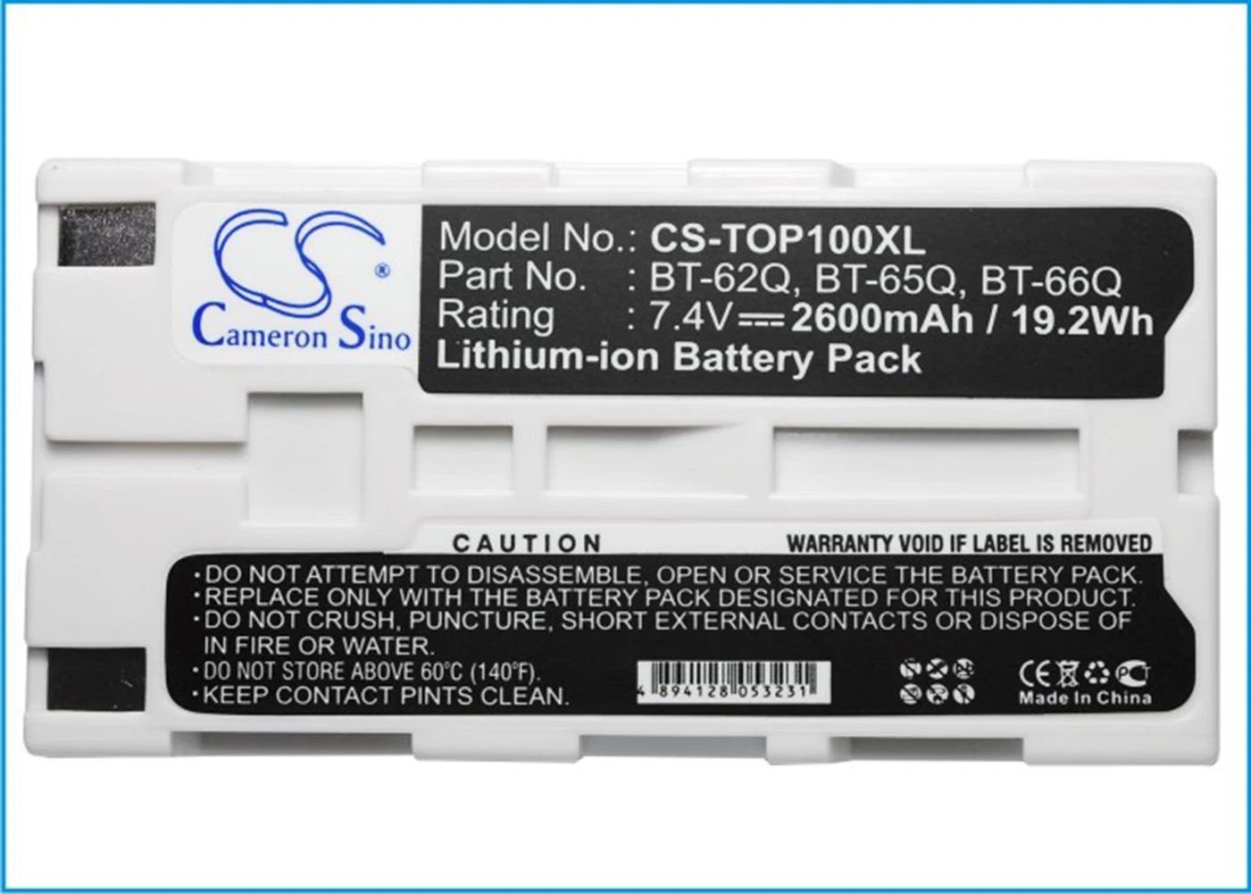 Кэмерон китайско 2600mA Батарея для Topcon LR8511 RC 3 SHC250 GPT 7000i BT 30 62Q BT65Q BT66Q 66Q|Цифровые