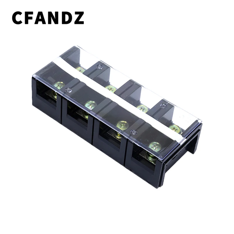 

1PCS TC-2004 Complete Set Of Electrical Wire Connectors 200A 600V High Current Barrier Screw Terminal Block