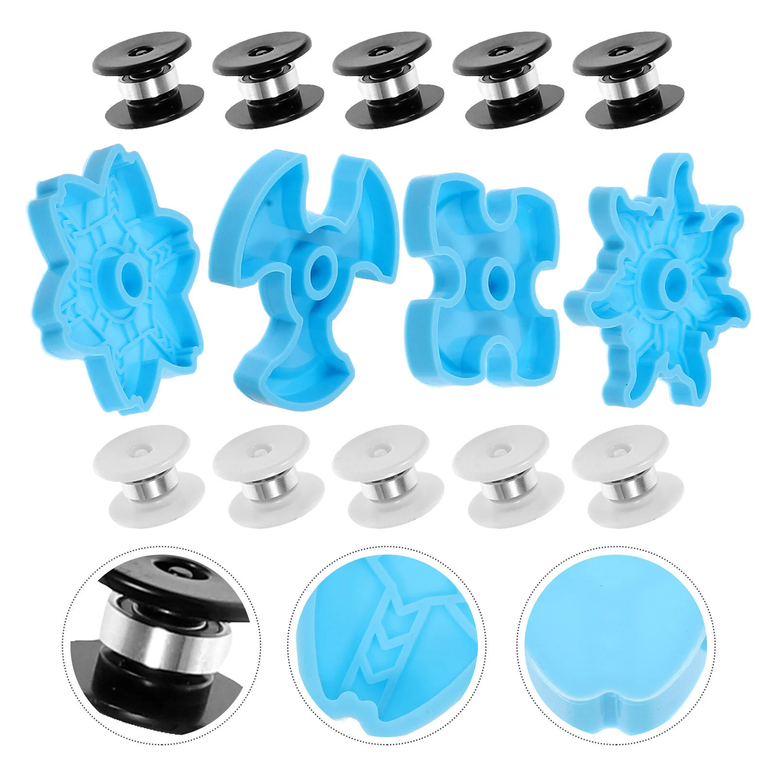 Finger Gyro Molds Lightweight Flexible Silicone Para Gelatinas Portable Silica DIY Creative Making