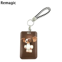 gremlins gizmo movie fashion women card holder lanyard colorful reel nurse doctor student exhibition id card clips badge holder