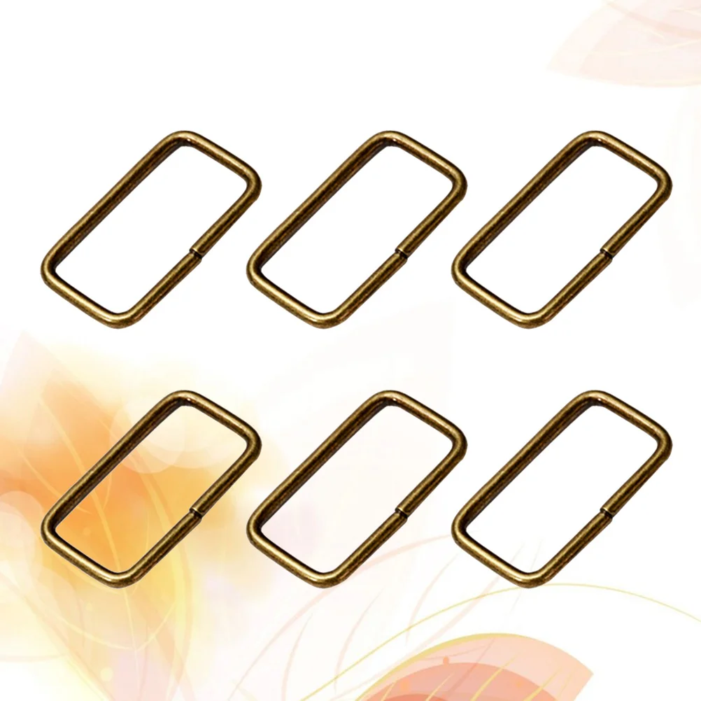 

Metal Buckle Rings Strap Ring Purse Rectangularsewing Keeper Adjustershandbagbag