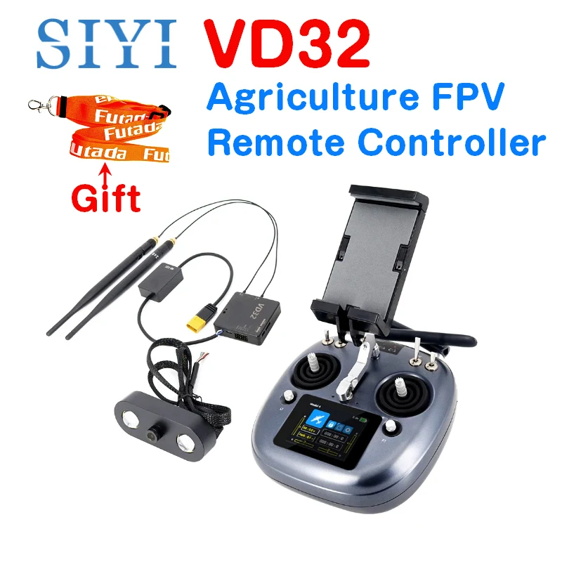 

SIYI VD32 5KM Agriculture FPV 2.4G 16CH Remote Controller with Bluetooth Datalink Touchscreen IP67 Camera for Spraying Drone