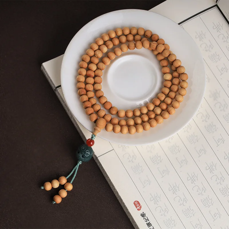 8 мм натуральный аромат Yabo деревянные браслеты 108 молитвенные модели медитация