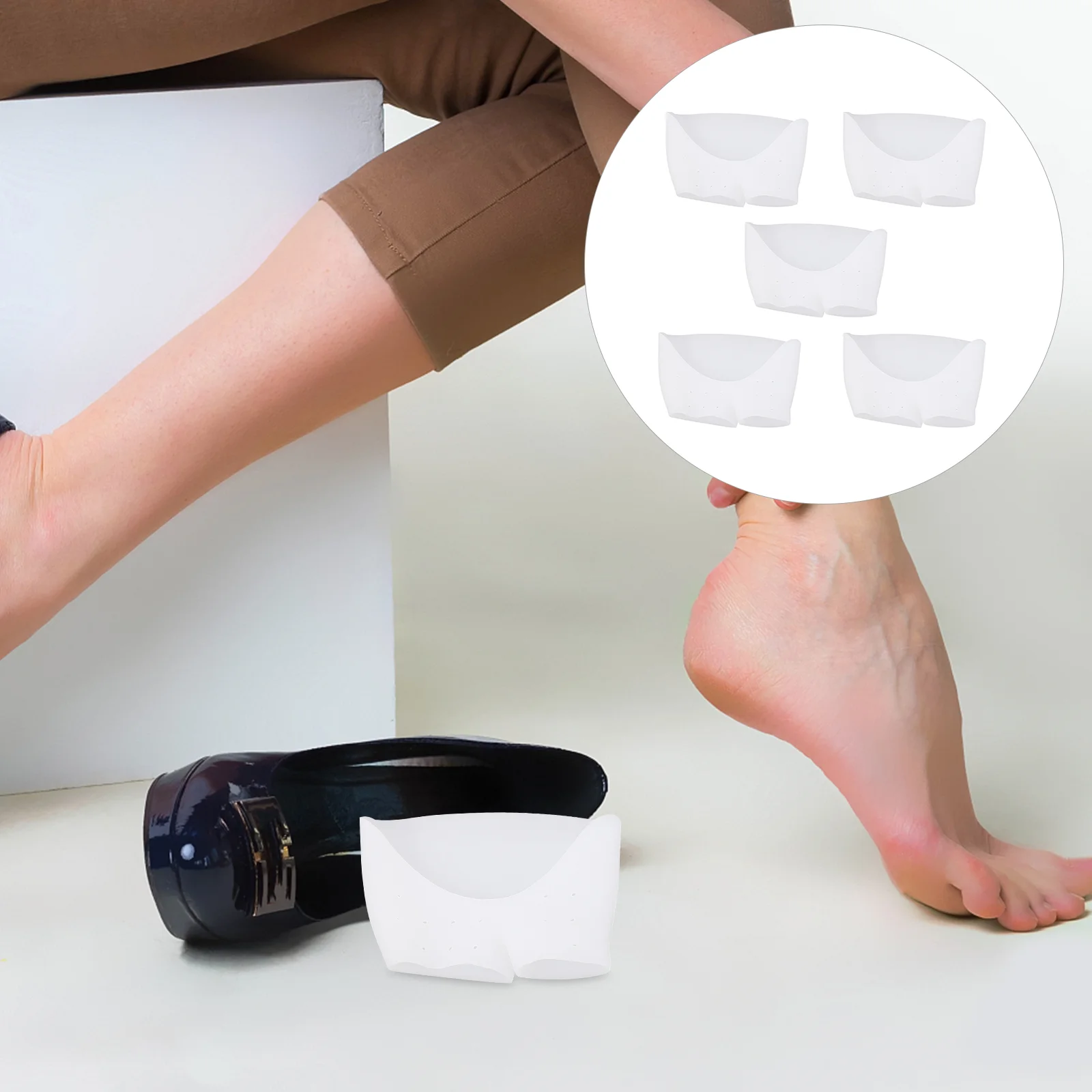 

10Pcs Durable Creative Practical Simple Toe Separators Toe Correcting Tools for Home