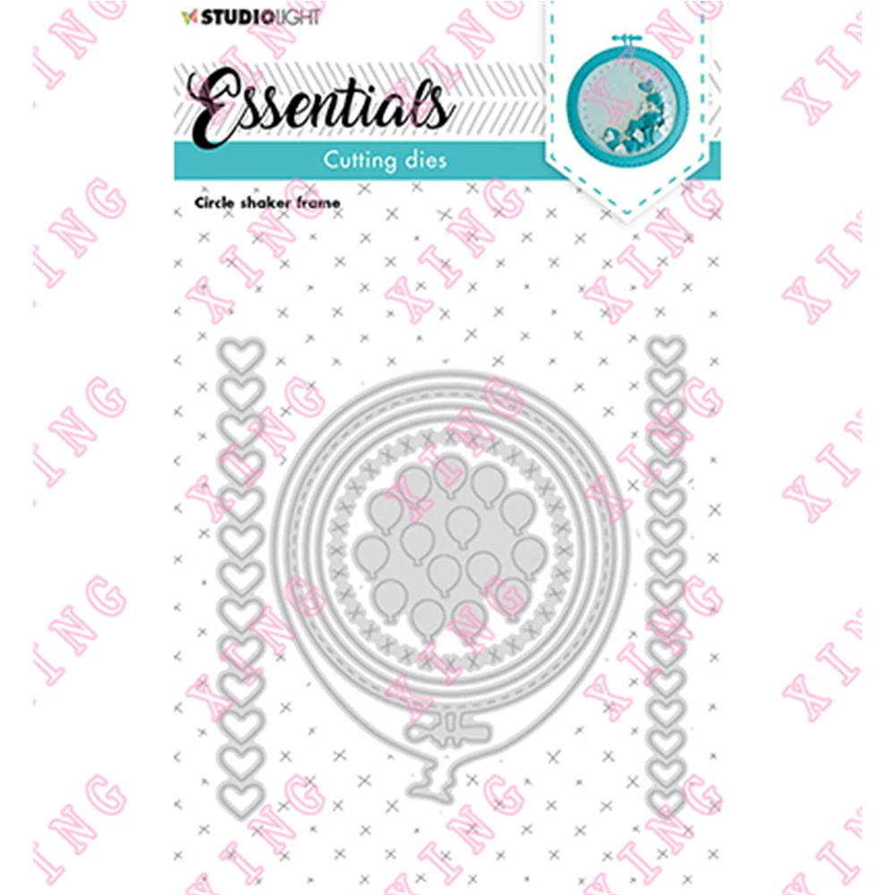 

2022 Circle Shaker Frame Metal Cutting Dies Scrapbook Paper Decoration Embossing Template Diy Greeting Card Craft Reusable Molds