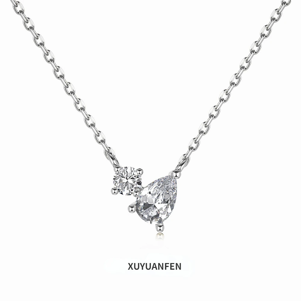XUYUANFEN японские и корейские бриллианты роскошное ожерелье из стерлингового