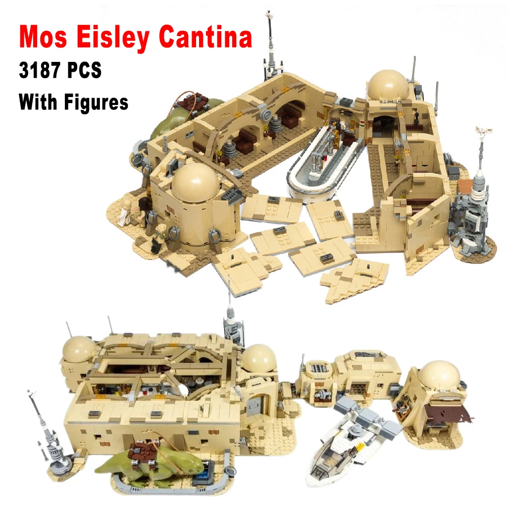 

IN STOCK Star 60016 Mos Eisley Cantina Compatible 75290 Building Blocks Bricks Educational Toys Birthday Christmas Gifts