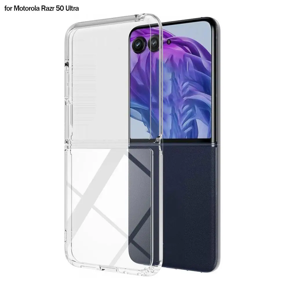 Чехол для MOTO Razr 50 Ultra Plus 2024 роскошные акриловые прозрачные чехлы Razr50